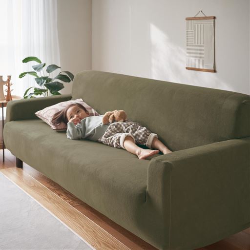 チョコレート L(3人掛け用) いつものソファがぬくぬくの冬仕様に変身