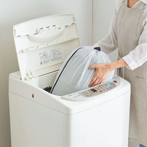 洗濯機で丸洗いOKだから汚れても安心!