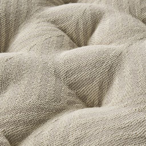 生地拡大(ベージュ)<br>インド綿のざっくりとした素朴な風合い。