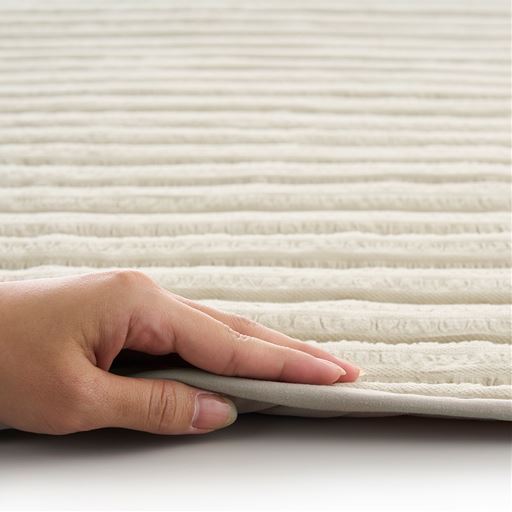 ほどよい厚みでお洗濯もラクラク。