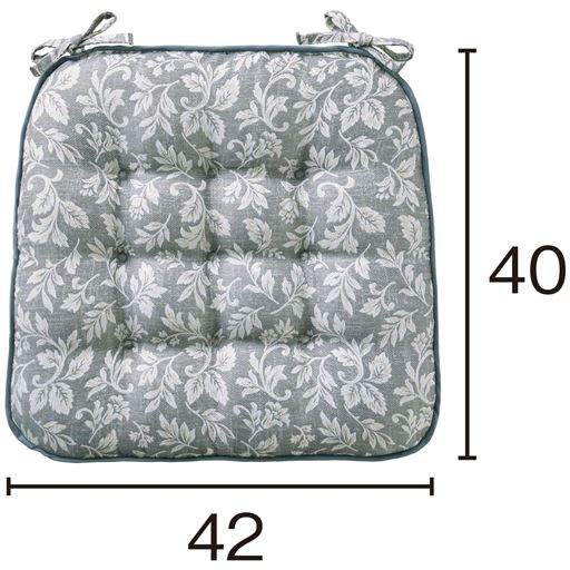 グレー<br>サイズ表記は製品寸法です。製品ラベルには生地寸法(43×41cm)が記載されています。