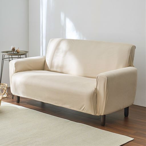 アイボリー<br>肘ありM (2人掛け用)