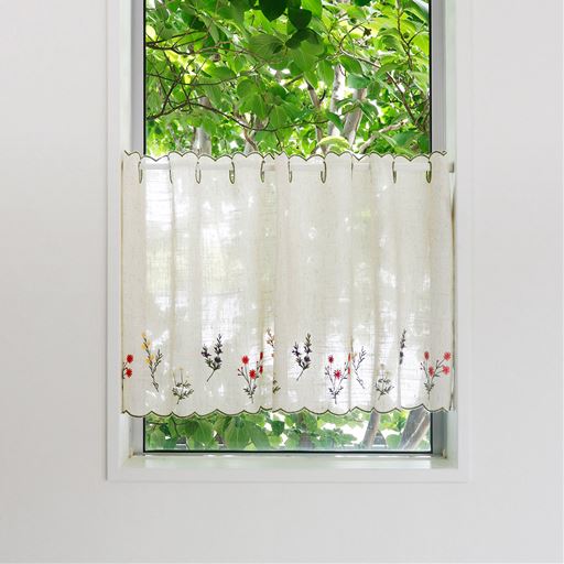 カフェカーテン<br>幅100×丈45cm