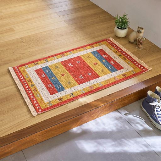 A (ギャッベ柄)<br>横90×縦58cm