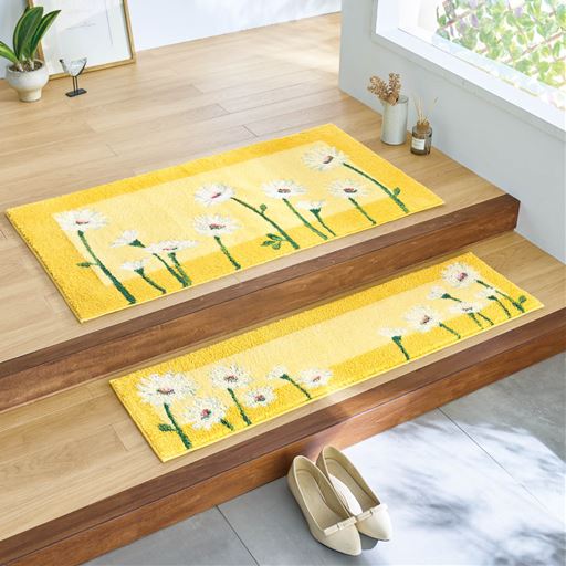 (上から)横110×縦60cm・横110×縦30cm<br>イエロー系(デイジー)