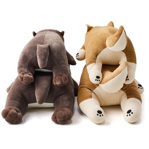 B (コタロウ)・K (くるり) ※上はMサイズ・下はLサイズ<br>サイズ違いで揃えると親子みたい♪<br>※LサイズはB (コタロウ)・K (くるり)のみとなります。キャラクターによってサイズが多少異なります。