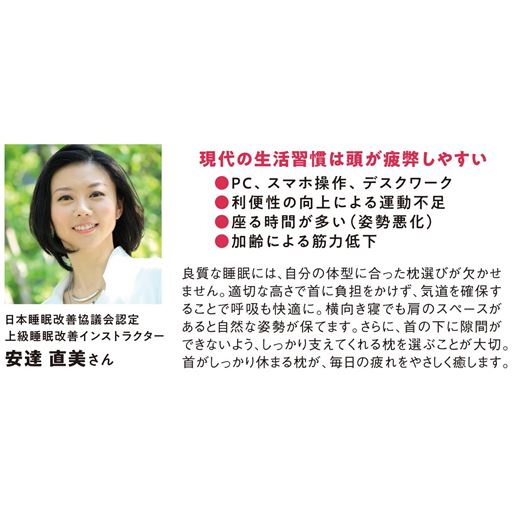 日本睡眠改善協議会認定 上級睡眠改善インストラクター<br>安達直美さん