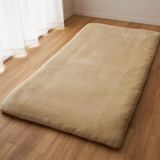 ベージュ(フィットシーツ)<br>吸湿発熱素材「スマートヒート®」を使用したシーツです。