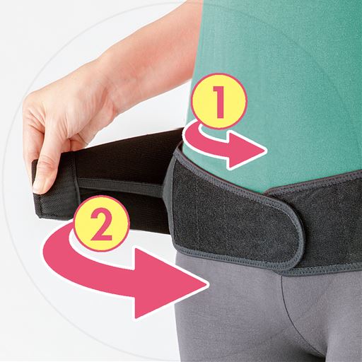 Wベルトでガッチリ固定!