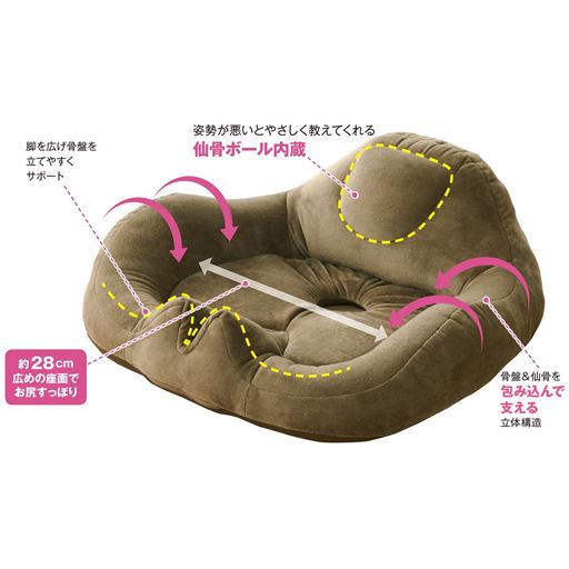 こだわりが詰まったセシールオリジナルのクッションです。