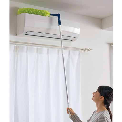静電気で付着したホコリもしっかり落とせる!