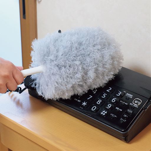 ホコリがたまりやすい電話機などにもおすすめ。