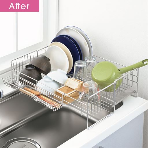 【after】洗い物の量に応じて伸縮できる!