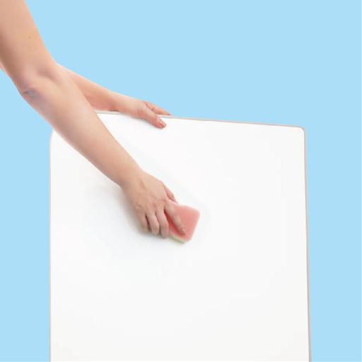 凹凸が少なくお掃除しやすいフラットタイプ。