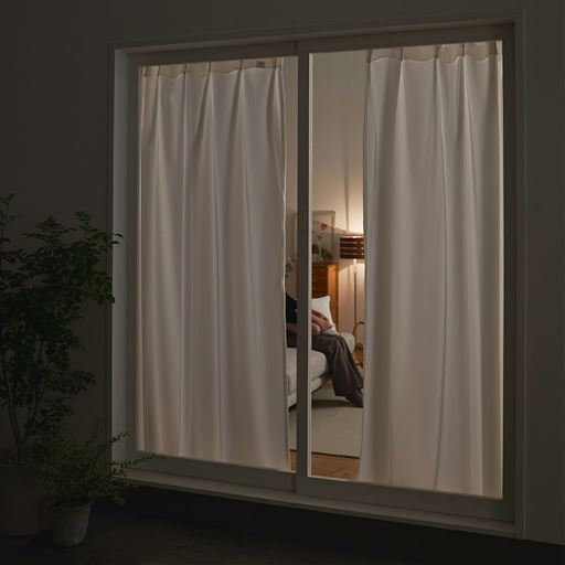 夜も外からほとんど見えません。<br>※写真はイメージです。