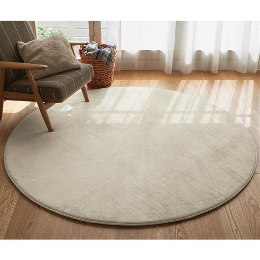 アイボリー F (円形/直径185cm)<br>プライベートルームにもおすすめ。