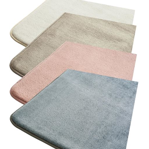 (上から) アイボリー・ベージュ・ピンク・グレー