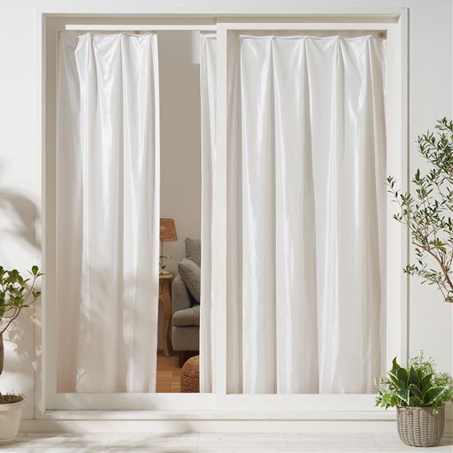 屋外から見た様子(昼)<br>昼間は外からほとんど見えません。