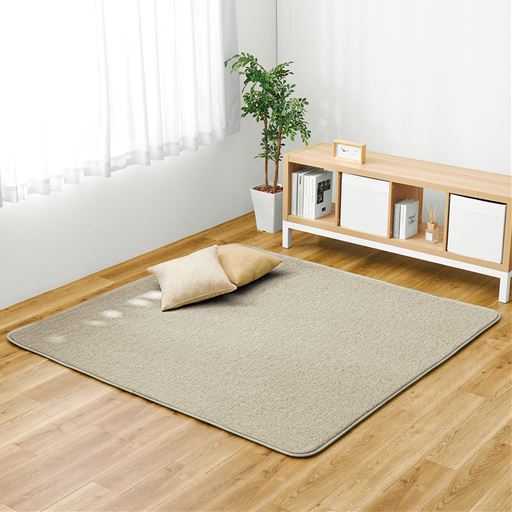 ライトブラウン(横180×縦180cm) <br>テカリを抑えた優しいカラー。