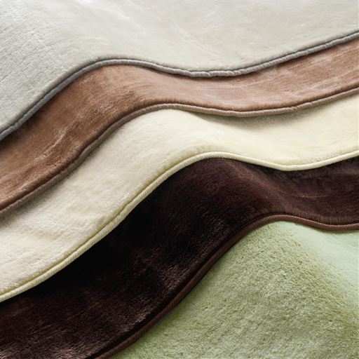 (上から)グレー・ベージュ・アイボリー・ブラウン・モスグリーン