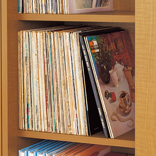 M～P (奥行40cm) <br>レコードや大型本も収納OK。