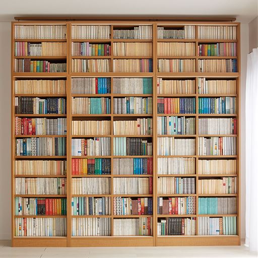 ライトブラウン ※撮影の為、扉は外しています。<br>表はすっきり、中はびっしり!