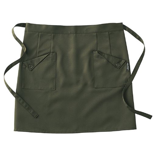 カーキ<br>ギャルソンエプロン(レギュラー丈)