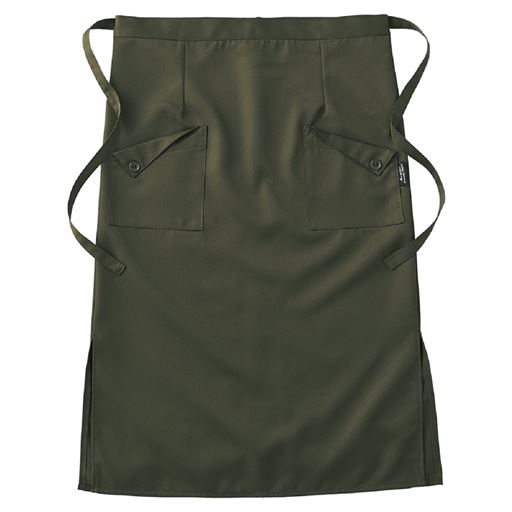 カーキ<br>ギャルソンエプロン(ロング丈)