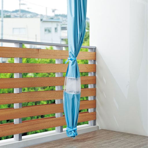 使わない時は束ねてコンパクトに収納できます