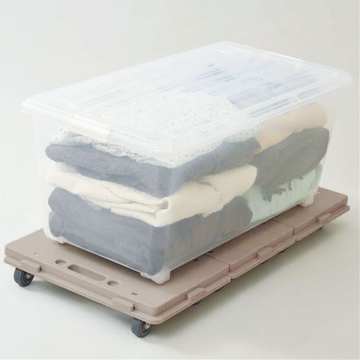 衣装ケースや季節家電、食料品のストックにも。