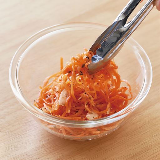 千切りで和え物に