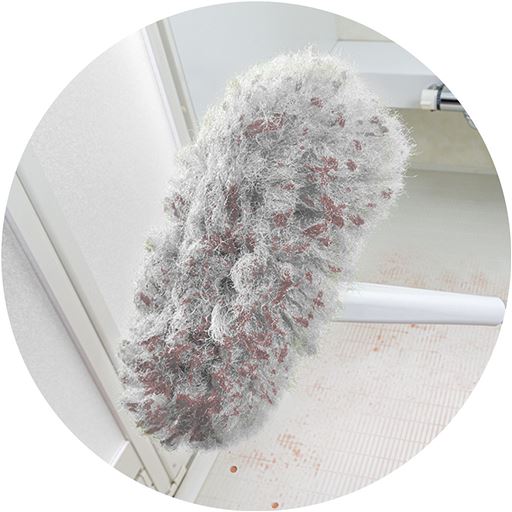 汚れをごっそり落とせる!抗菌糸使用