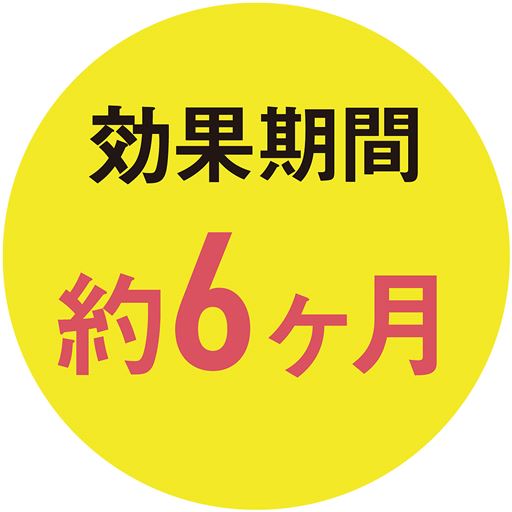 効果期間約6ケ月