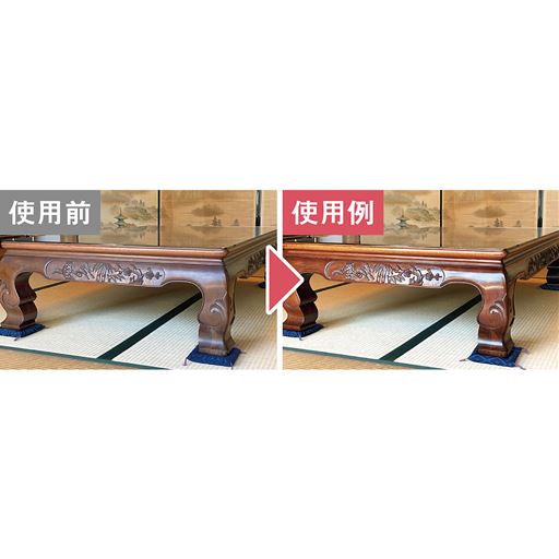 ツヤが無くなったテーブルもキレイに
