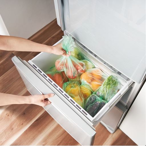 腐敗や変色の原因のエチレンガスを吸収し鮮度をキープ。