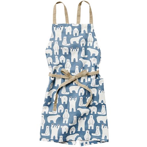 B(ブルー/クマ) <br>くすみカラーにおとぼけ顔のシロクマがかわいいデザイン。