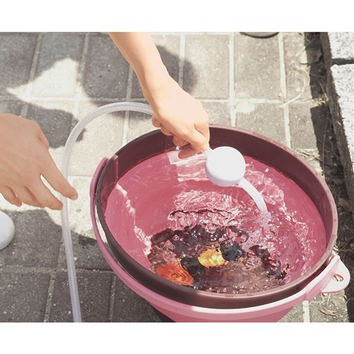 給水はバケツでOK