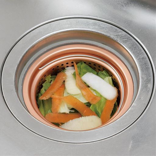 小さなゴミも逃さず、パイプ詰まりを防止。