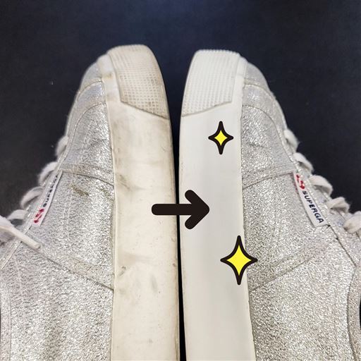 スニーカーの汚れ落とし