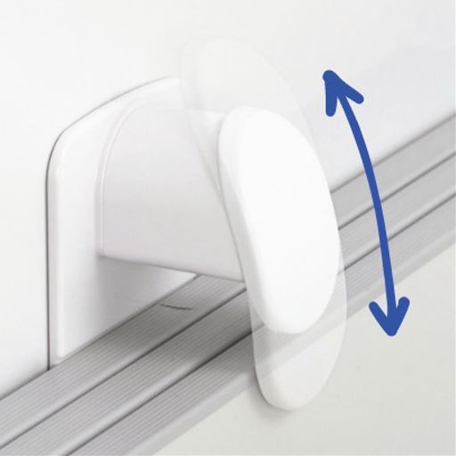 ［上フック］ 上下スライドで簡単ロック&解除