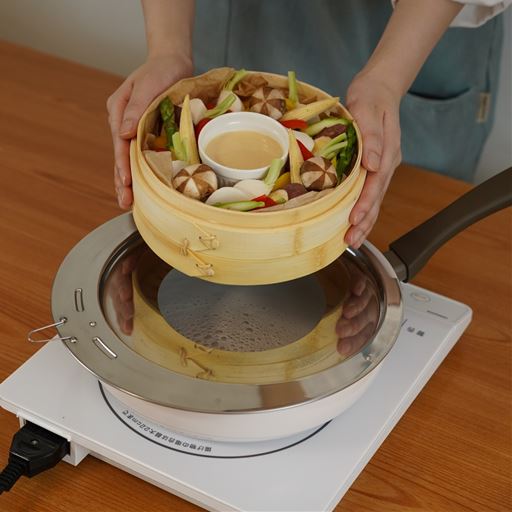 せいろ20cmに<br>※商品は蒸し台です