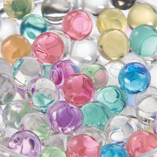 大粒ゲルの中のバイオがカビ・悪臭を抑制 空気にふれて、微生物(バイオ)が活動を開始します