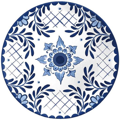 コバルトブルー<br>B(ディナープレート/27cm)