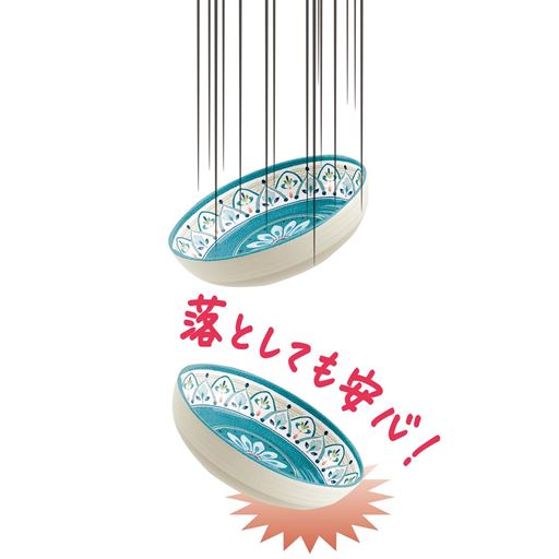 軽くて割れないから落としても安心!<br>※写真はWF-7520(モロッカン柄)を使用しています。