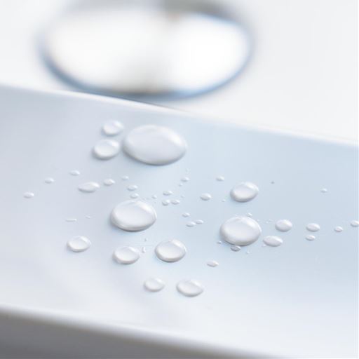 はっ水効果でキレイが長続き!