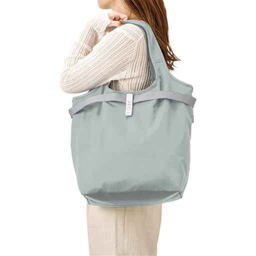 ミントブルー<br>セルフレジで使いやすい、お買い物に便利な保冷バッグです。