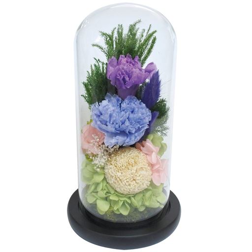 A(ミックス)<br>プリザーブドフラワーとドライフラワーを組み合わせています。