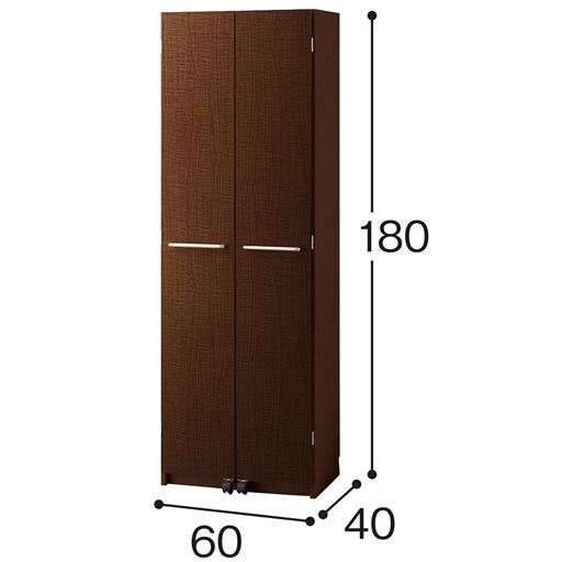 C (幅60cm) ダークブラウン<br>※寸法の単位は約cmです。