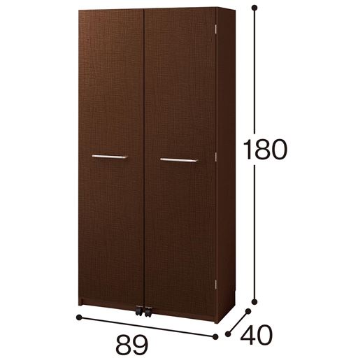 E (幅89cm) ダークブラウン<br>※寸法の単位は約cmです。