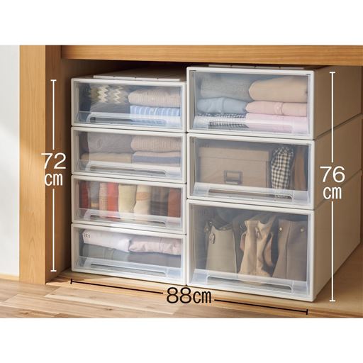 京間サイズ(ホワイトクリア)<br>左列:(上から) E×4個 右列:(上から) F・F・G